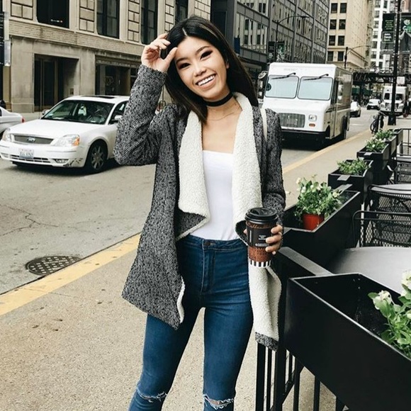 Vici Jackets & Blazers - Sherpa Waterfall Front Jacket